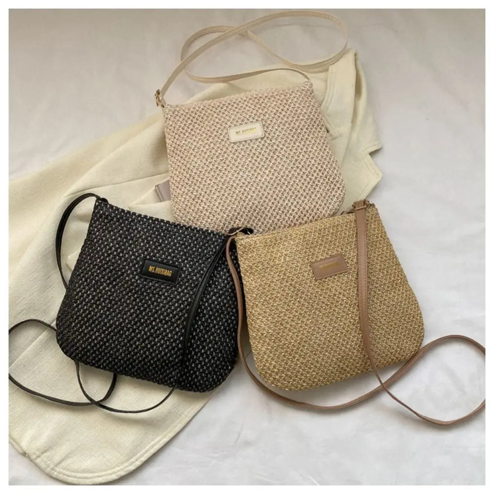 Women's Summer Straw Crossbody Bag