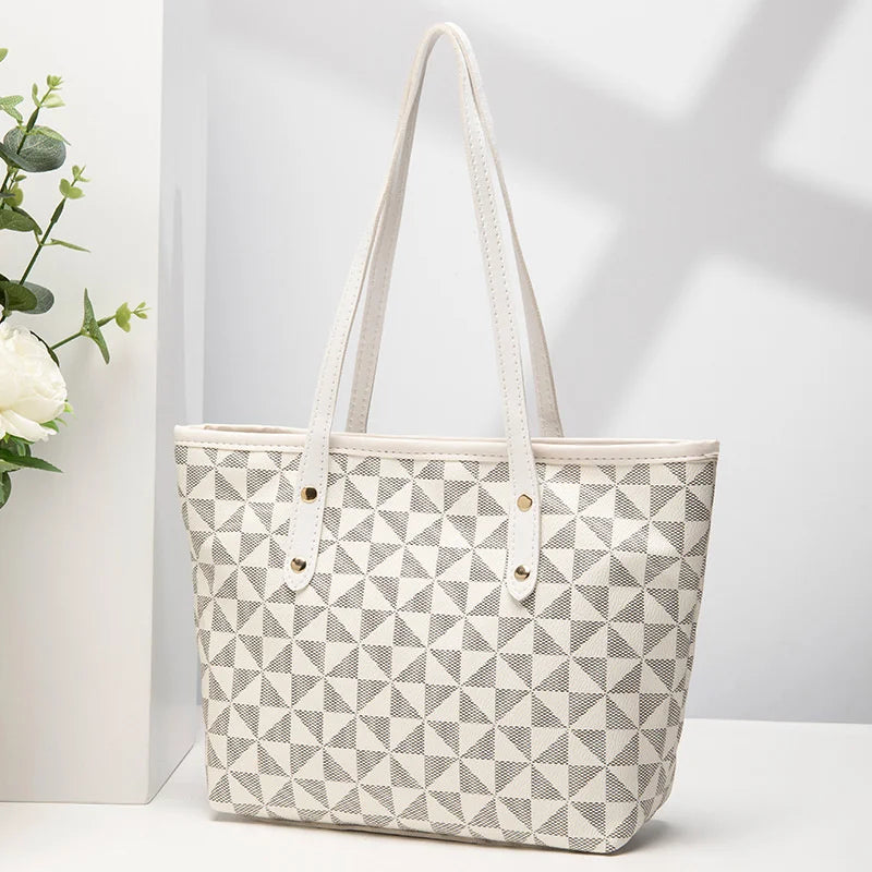 Women's Large Capacity PU Leather Tote Bag