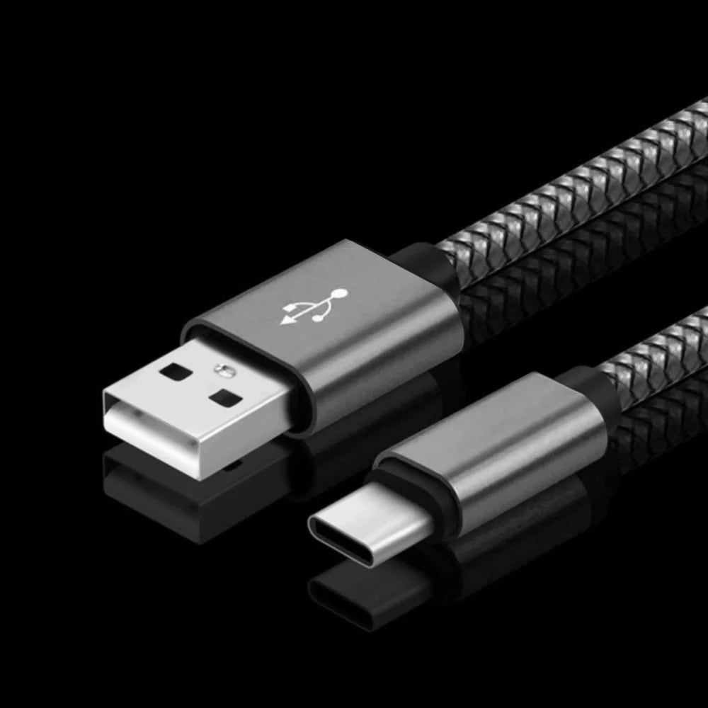 كابل شحن USB-A مضفر بقوة 12 واط إلى USB-C
