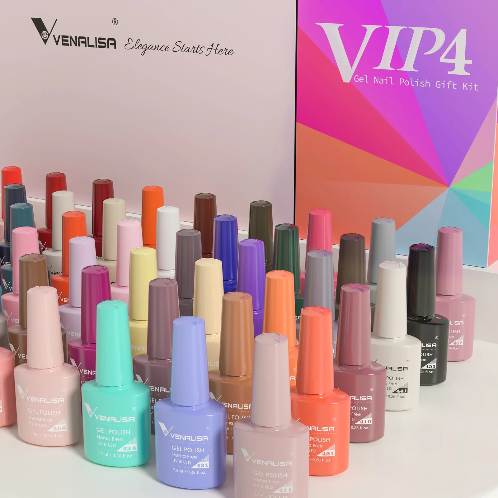 Venalisa VIP4 HEMA-Free Gel Nail Polish – 7.5 ml