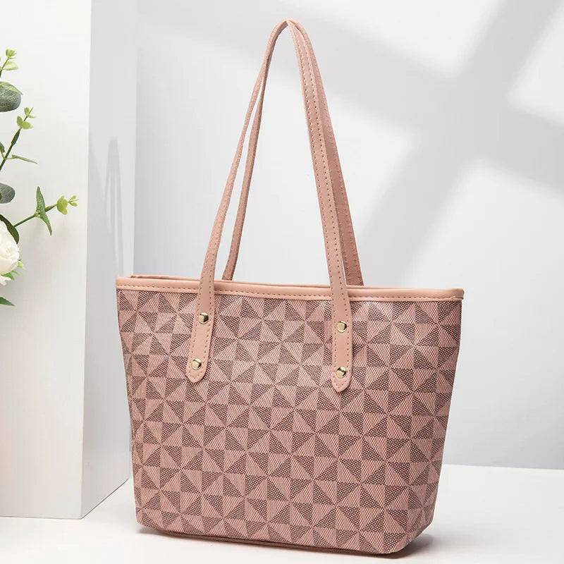 Women's Large Capacity PU Leather Tote Bag