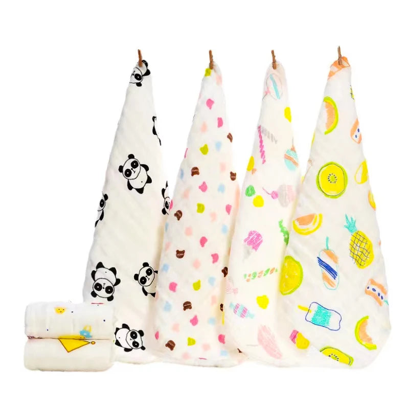 5-Piece 6-Layer Muslin Baby Towel Set
