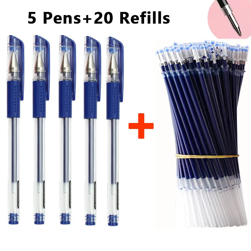 25-Piece 0.5mm Gel Pen Refill Set