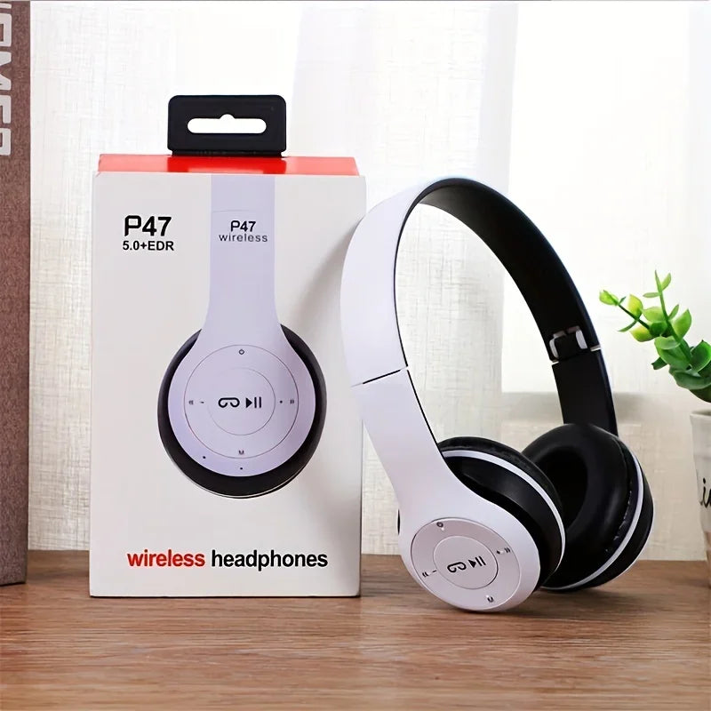 P47 Foldable Wireless Bluetooth Headphones